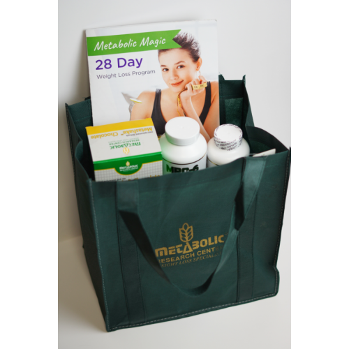 Metabolic Web Store MRC Metabolic Majic 28 Day Weight Loss Kit + Cortitrim in a green tote