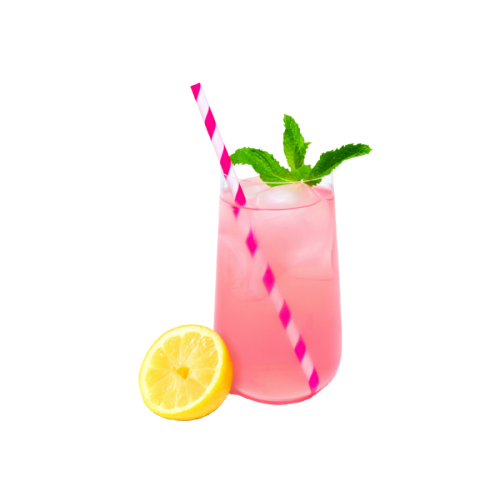 Metabolic Web Store MRC Pink Lemonade protein drink in a glass