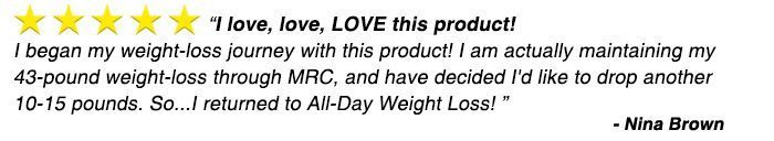 All Day Weight Loss Testimonial